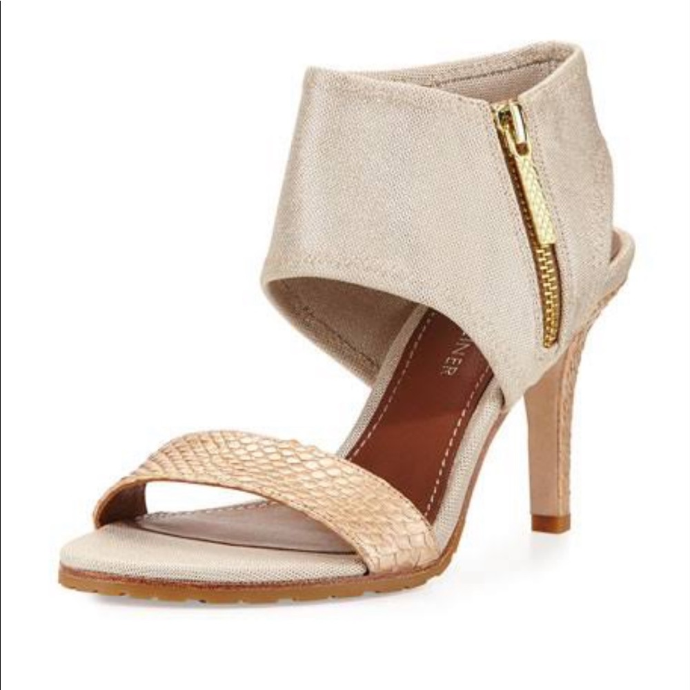 Donald J Pliner, Tilda Stretch-Cuff Sandal, Platino